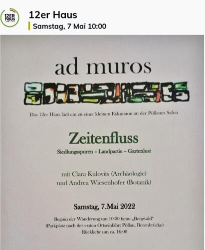 Exkursion Zeitenfluss 7. Mai 2022