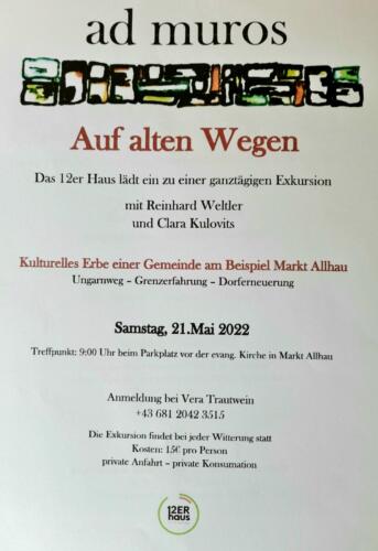 Exkursion Markt Allhau 21. Mai 2022