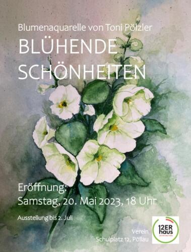 Vernissage blühende Schönheiten Toni Pötzler 20. 5. 2023