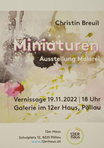 Vernissage Christin Breuil 19.11. 2022